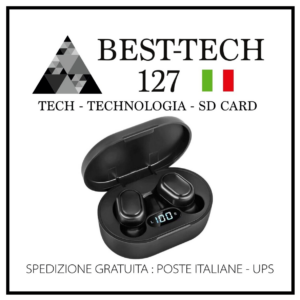CUFFIE AURICOLARI TWS E7S BLUETOOTH 5.0 WIRELESS SENZA FILI PER IOS  ANDROID