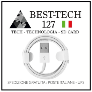 Cavo DATI ORIGINALE Lightning USB Per iPhone 7 e 8 plus X Xs 11 12 13 14 Pro Max