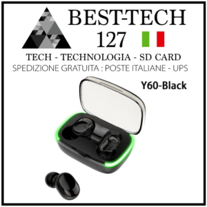 Cuffie Auricolari Bluetooth 5.1 TWS  Senza Fili Wireless Gaming Sport Chiamate