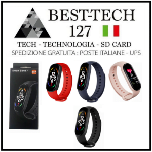 Orologio Smartwatch M7 Smart Band Fitness Sport Cardiofrequenzimetro Nuovo 2023