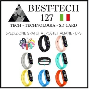 Cinturino Sostitutivo in Silicone Compatibile con Xiaomi Mi Smart Band 6-7
