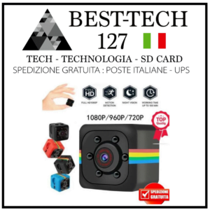 MINI Telecamera SQ11 MICRO CAMERA Spia Video Audio Mini Camera Nascosta