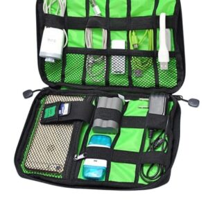 Borsa Organizer Viaggio  Cavi Chiavetta USB Scheda Micro SD Caricabatterie PC