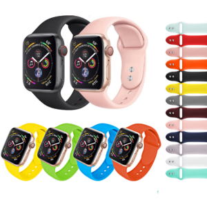 CINTURINO per Apple Watch series 7 5 6 4 SPORT RUN SILICONE 45 44 42 41 40 38 mm