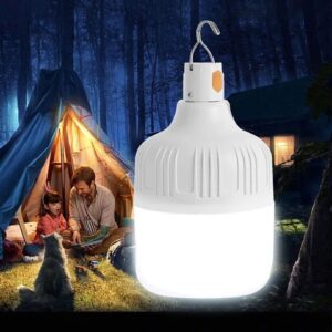 Luce da Campeggio Portatile LED 60W Lampada Ricaricabile Con Gancio