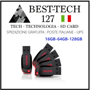 Sandisk 16/64/128 GB GB Cruzer Blade CZ50 Pendrive USB 2.0 Flash Drive Chiavetta