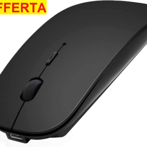 MOUSE SENZA FILI WIRELESS USB 2.4ghz Batteria interna Ricaricabile LED per PC