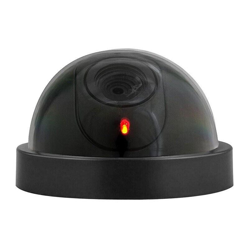 Telecamera Di Sorveglianza Finta A Cupola Con LED Lampeggiante - Antifurto Per Interni Ed Esterni, Facile Da Installare, 2 X AA